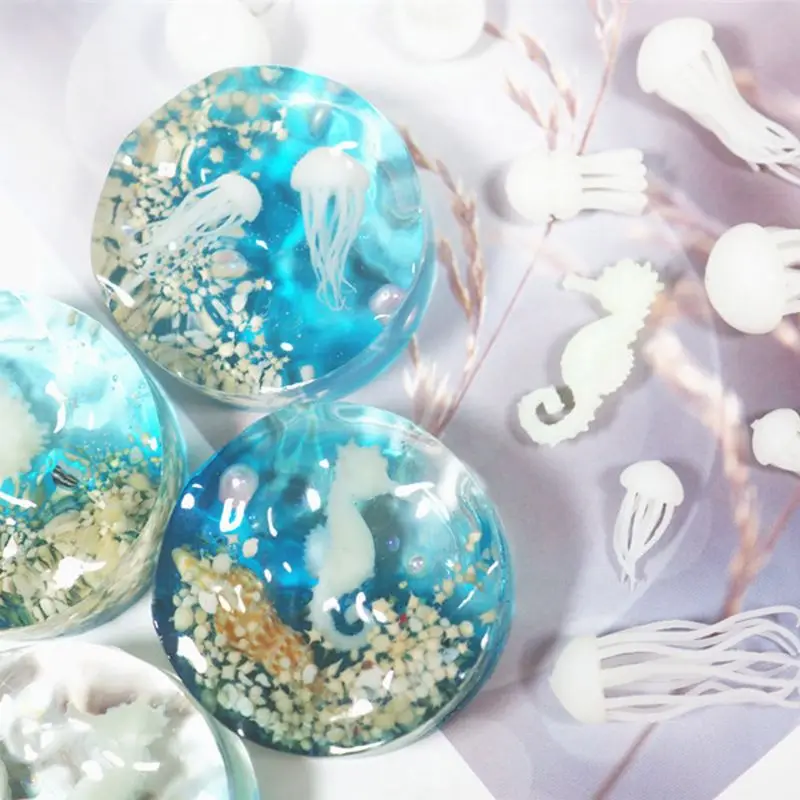 

Mini Jellyfish Modeling Resin Mold Ocean Theme Fillers DIY Filling Materials Making Accessories