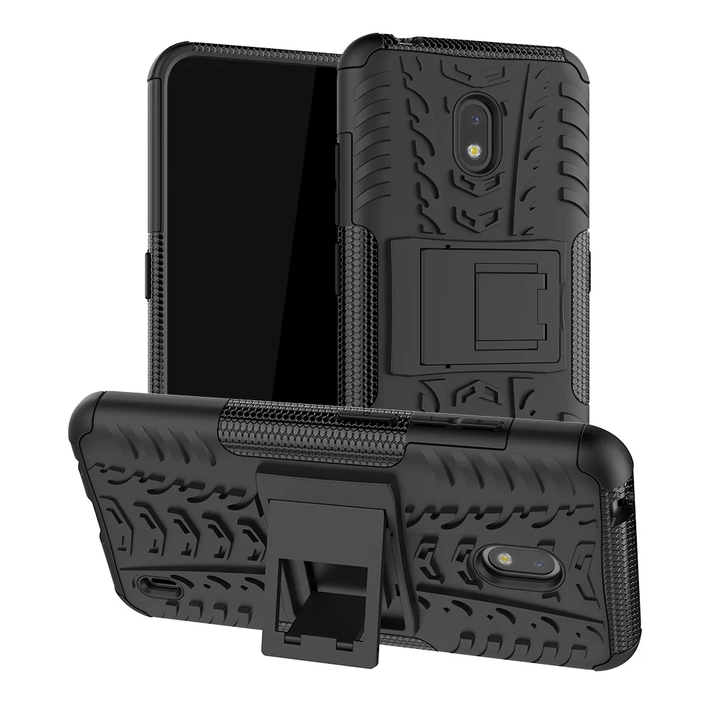 

For Nokia 2.2 / 3.2 / 4.2 2019 Case Hard Plastic Soft Silicone Hybrid Armor Stand PC + TPU Cover