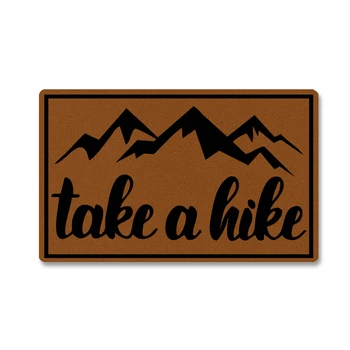 

Doormat For Entrance Door Take A Hike Doormat Indoor Outdoor Door Mat Non-Slip Rubber Doormat Welcome Decorative Mat