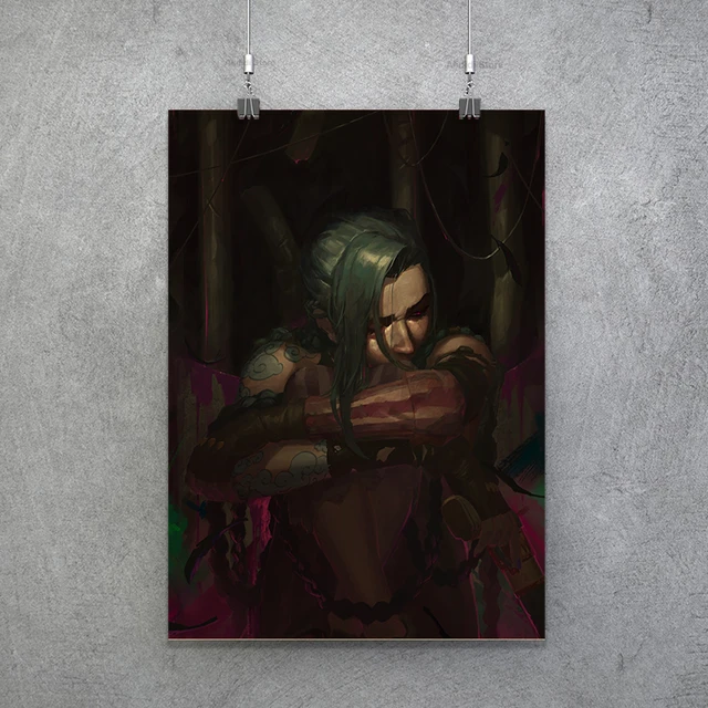 Popular TV Show Arcane Kraft Paper Poster Vi Viktor Jayce Jinx Home Decor Study Bedroom Bar Cafe Wall Paintings Stickers Posters Poster