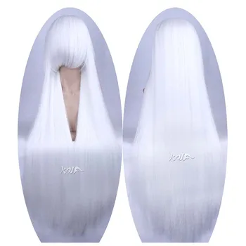

New Anime Cosplay hat Wig Snow White Costume Long Straight Superbia Squalo cos wig