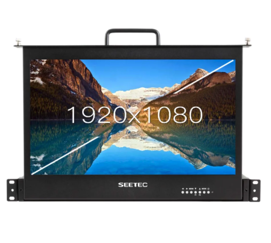SEETEC SC173-9HD-56 17.3 Inch 1RU Pull Out Rack Mount Monitor Full HD1920x1080 for Broadcast Director Monitor