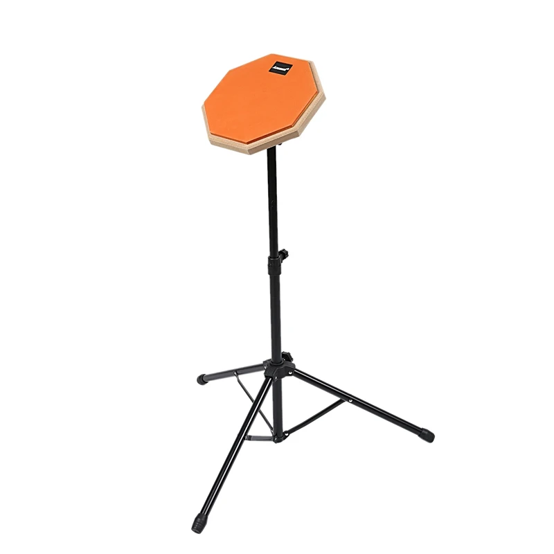 8 Inch Rubber Wooden Dumb Drum Practice Training Drum Pad With Stand for Percussion Instruments Parts