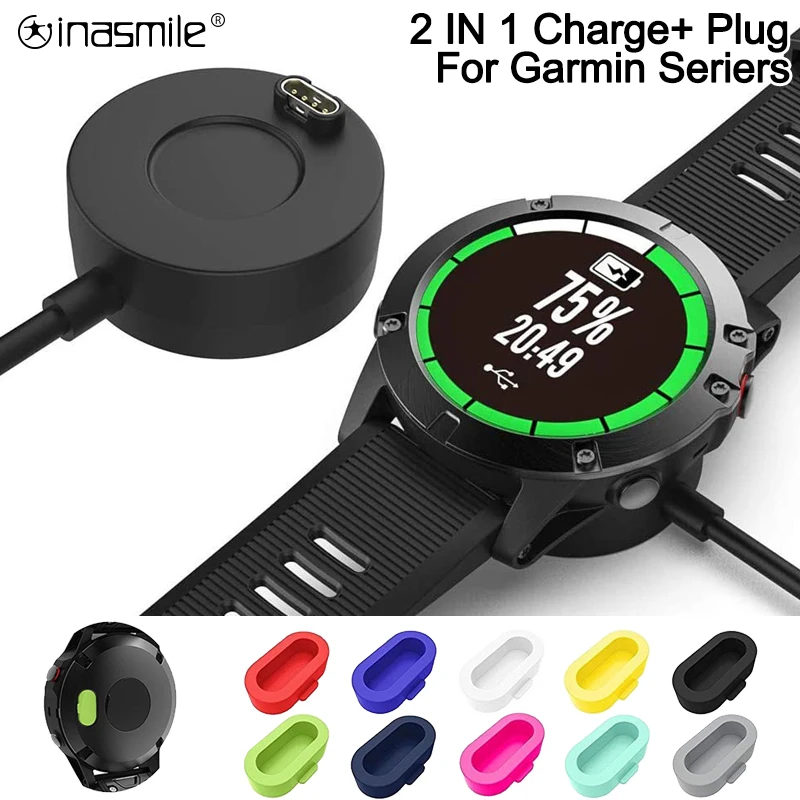 10pcs Dustproof Plug Cover Case cap Charging Cable for Garmin Vivoactive 3 charger 4 935 945 245 Fenix 5 S X Plus 6 USB Dock | Электроника