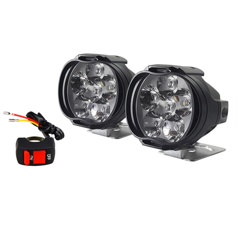 

1 Or 2PCS 8W Motorcycle LED Headlight White Super Bright LED External Daytime Running Light Spot Light Fog Lamp