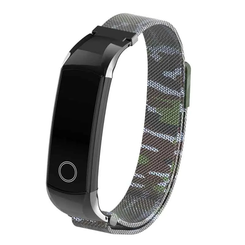 Металлическое запястье для huawei Honor Band 4 5 ремешок из нержавеющей стали магнитный ремешок для наручных часов спортивные часы браслет ремень аксессуары - Цвет: Color 2