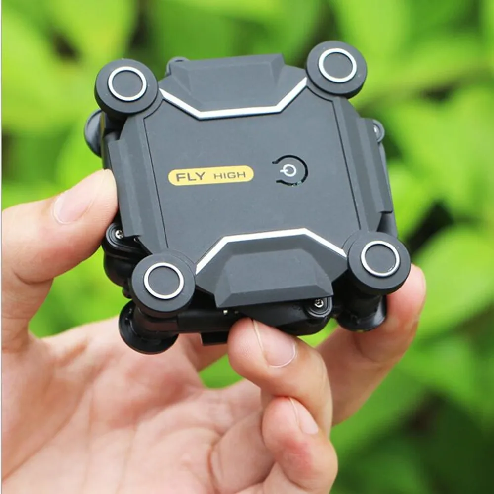 

Mini Quadcopter Foldable Drones with HD Camera Wifi RC Helicopter fixed high four axis aircraft aerial photography kids toy gift