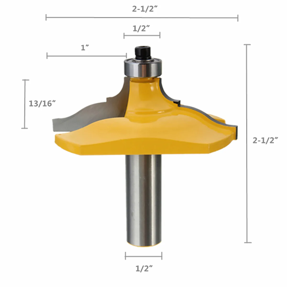 

WOLIKE 1/2" Shank Ogee Chisel Cutter Router Bit Set Door Woodworking Carpentry Tool Milling Cutter Solid Hardened Steel