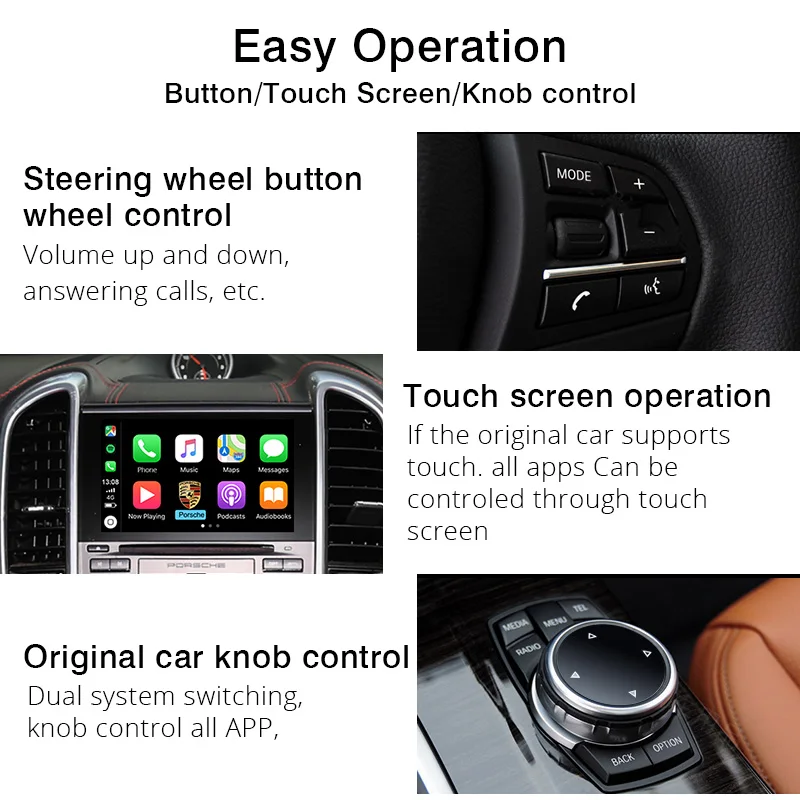 Yeesite OEM PCM3.1 беспроводной Apple Carplay модифицированный для 2010-16 Porsche Cayenne Macan Paramera Cayman 911 Boxster Car Play