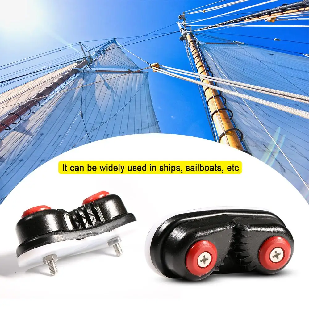 

Cam Cleat Sailing Fast Entry Aluminum Alloy Rowing Inflatable Boat Canoe Kayak Rope Cleats Accessories Black