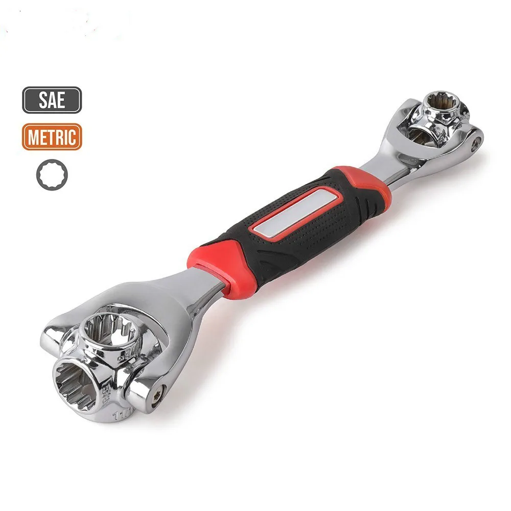 

48 in 1 Torque Wrench Multitools Tiger Tool Universal Socket Spanner Spline Bolts Torx 360 Degree Furniture Car Repair