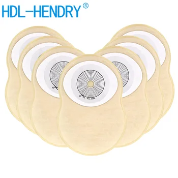 

30 Pcs Kids Colostomy Bags for Children Peanut Shape Closed Ostomy Bags Cutting Line 60mm Drainable Stoma Pouches