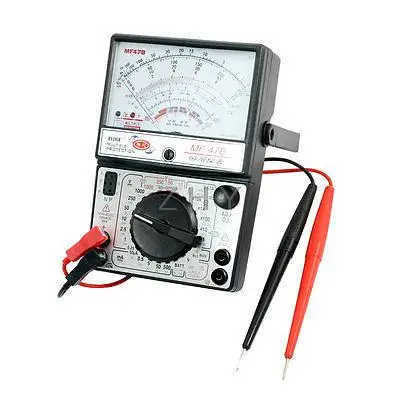 

MF47B AC/DC Volt Capacitance Test Pointer Multimeter w Testing Lead
