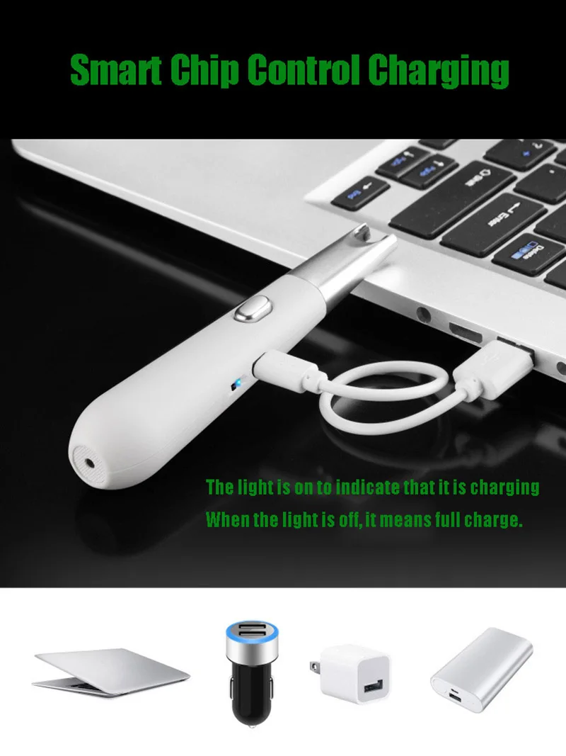 Импульсная Одиночная дуговая Зажигалка usb зарядка Зажигалка Мини компактная барбекю Кухня воспламенитель умная зарядка принадлежности для курения 10 шт./партия