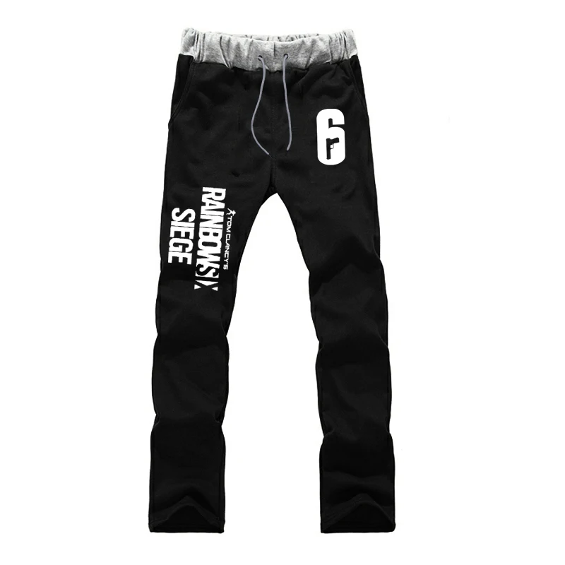 

man's pants GAME Tom Clancy Rainbow Six Siege Sports Pockets Breathable Students Beach Cartoon Cosplay Straight Pants Long Pants