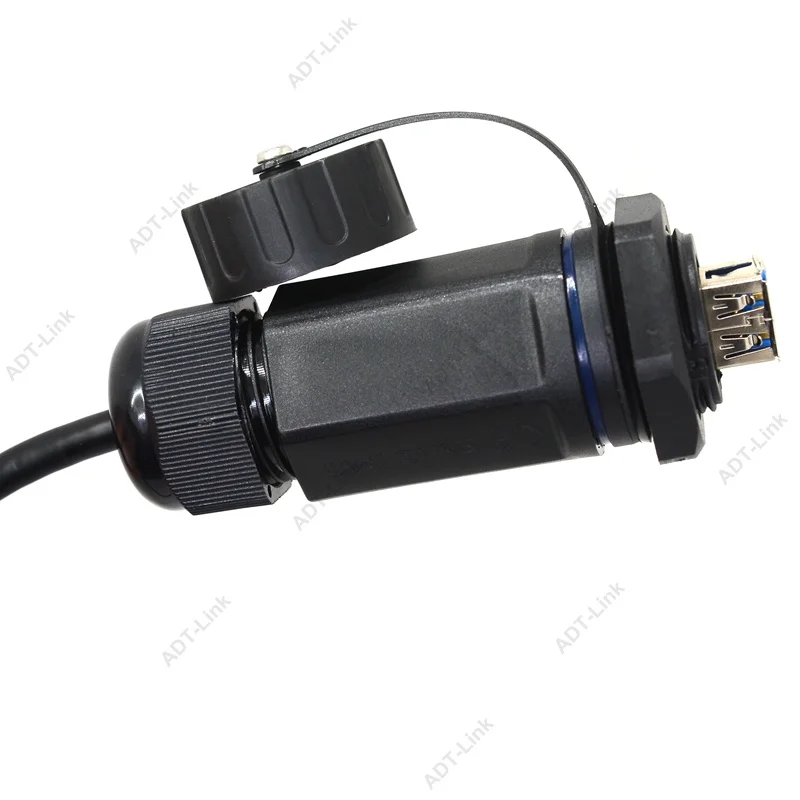 USB 3,0 водонепроницаемый соединительный кабель IP68 M25 USB 3,0 розетка и штекер переходник папа мама оба конца водонепроницаемые кабели 0,5 м/1 м/3 м
