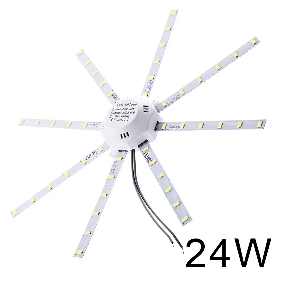 

24W 900lm 24 LED 5730 SMD LED Ceiling Lamp Light Octopus Round FDH