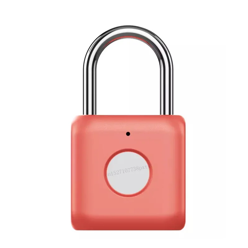 Rose red Xiaomi USB Перезаряжаемый умный безключевой электронный замок с отпечатком пальца домашний Противоугонный замок безопасности дверной багажный замок для чемодана - Цвет: Rose red