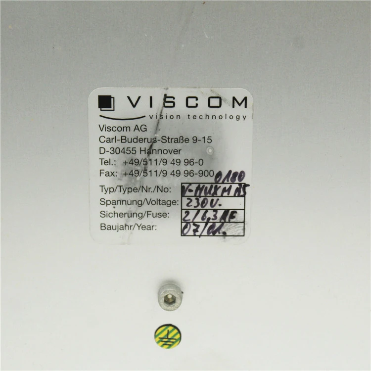 VISCOM контроллер 77.145.B.05 CARL-BUDERUS-STRABE 9-15 D-30455 HANNOVER N-HUXM135-0180
