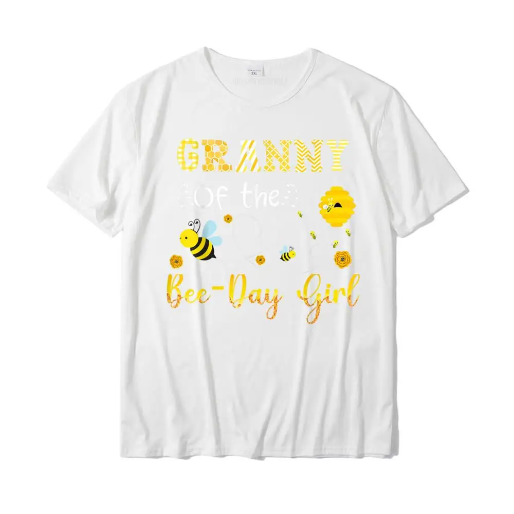 T Shirt Gift Tops Tees Mother Day Wholesale Printed Short Sleeve Pure Cotton Crewneck Men Tshirts Printed Wholesale Granny Of The Bee-Day Girl Funny Bee Lover Birthday T-Shirt__MZ23335 white