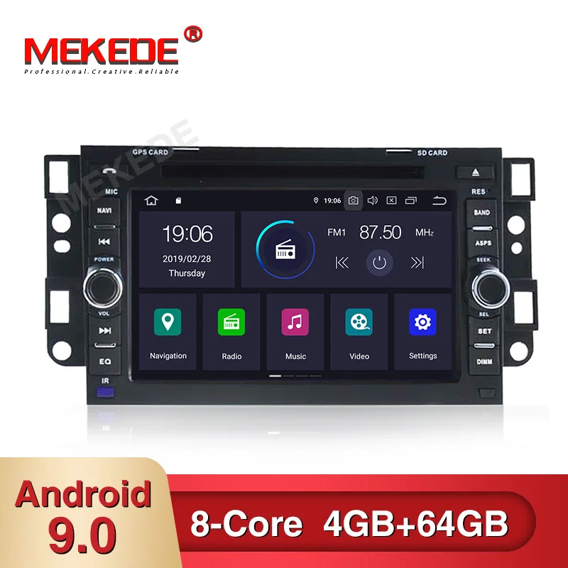 7 дюймовый 2din Android 9 0 автомобильный DVD мультимедийный плеер для Chevrolet Aveo 2002 2011 Epica 2006