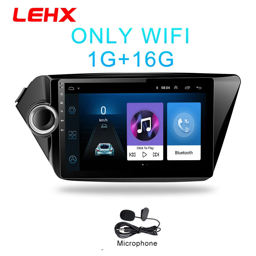 2din Android 8,1 автомобиль радио мультимедиа плеер gps navigatio для Kia RIO 3 4 Rio 2010 2011 2012 2013 - Цвет: K3-901-MIC