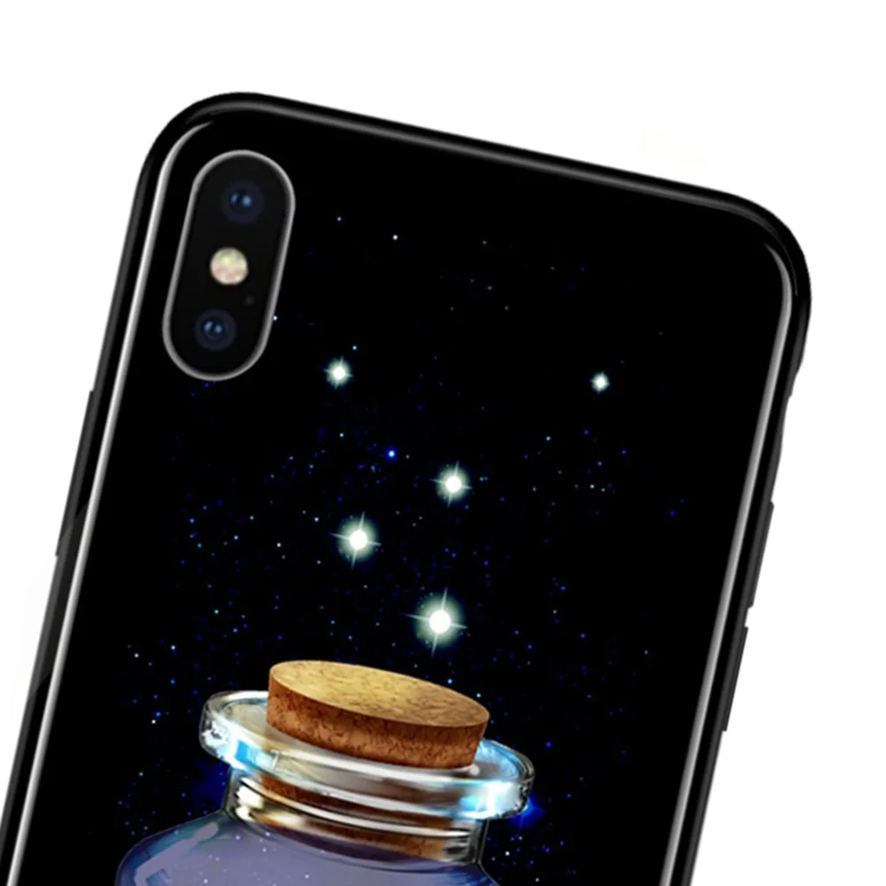 Для iPhone XS MAX XR взрывозащищенный стеклянный Чехол для мобильного телефона анти-падение высокое качество чехол для мобильного телефона