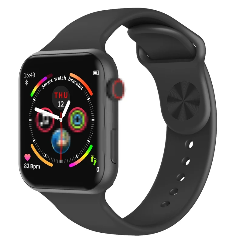 Новые умные часы для мужчин, трекер сердечного ритма, PK P68 W34 iwo 9 series 4, женские часы SmartWatch iwo 8/iwo 10 w54 для Apple IOS android - Цвет: Black-Model 1
