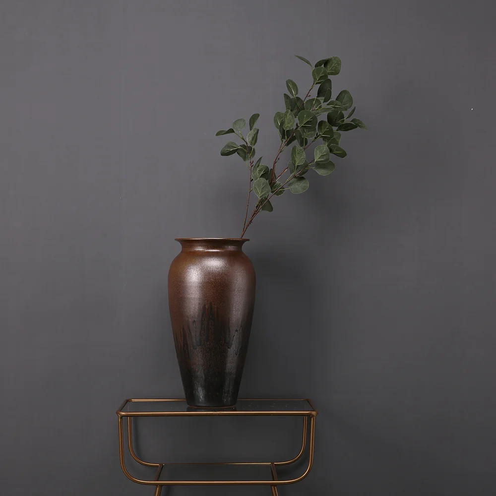 grey green Искусственный серебряный доллар, ветка эвкалипта, искусственная зелень и листва в 5 классических цветах-3" высокий - Цвет: grey green