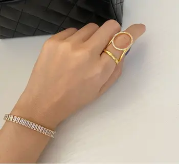 

Timeless Wonder Glam Zirconia Geo Statement Rings Women Jewelry Punk Trendy Gothic Designer Top Ins Runway Cocktail Gown 6337