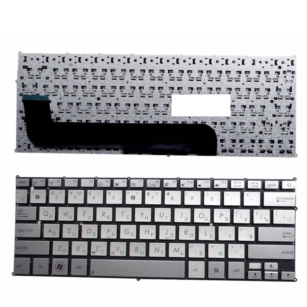 RU для ASUS UX21 UX21E UX21A Клавиатура ноутбука Русский серебристый