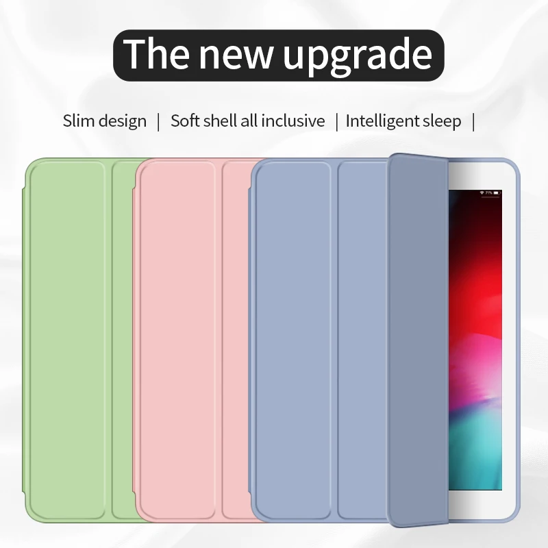 Для iPad чехол 9,7 Air 2 Air Чехол iPad 6-го поколения Чехол Funda тонкий ТПУ силиконовый чехол Smart Cover для iPad Air