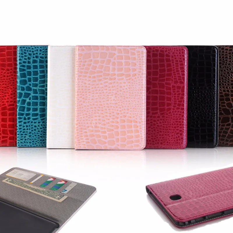 

Case for Samsung Galaxy Tab A 8.0 Case SM-T350 Case / T351 /T355/ P350 /P355 Crocodile Luxury PU Leather Tablet Case 8.0 Inch