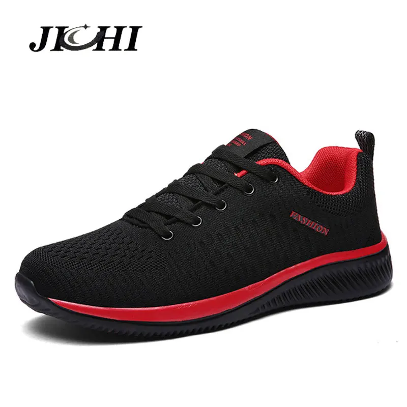 Baratos 2019 Unisex los hombres zapatos transpirables zapatos de malla ligero cómodo zapatos casuales zapatos de los hombres de Zapatillas de deporte de gran tamaño Zapatillas Hombre