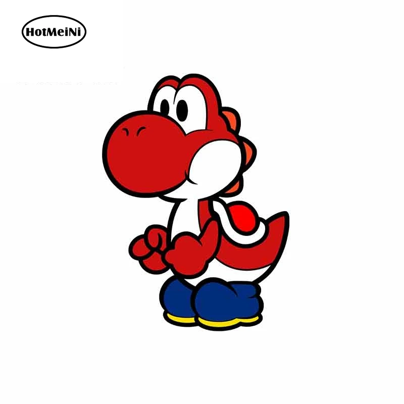 HotMeiNi 13 см x 9 8 для Mario Red Dinosaur Graphic JDM наклейка на мотоцикл виниловый скейтборд