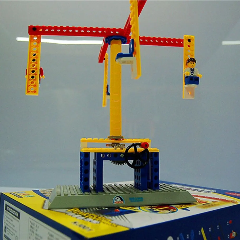 Сборные блоки Набор обучающих машин группа строительные блоки детские развивающие игрушки АБС-пластик От 7 до 14 лет