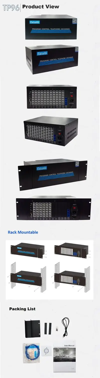EXCELLTEL Easy programming keyphone PH203 Telphone exchange TP96-848 simple hotel management 8CO lines 48 extensions