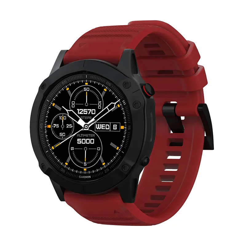 Силиконовый ремешок для часов Garmin Fenix 5/5 plus 6 pro ремешок для часов Garmin Forerunner 935 945 Смарт-часы быстросъемный браслет