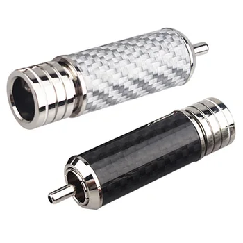 

Xangsane Carbon Fiber RCA Lotus Plug 10mm Aperture HiFi Speaker o Signal Cable Plug