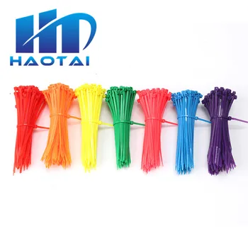 

100 pcs/lot 8 Color 3*100mm bag width 2.5MM Nylon Cable Ties Self-Locking Strong Cable International standards