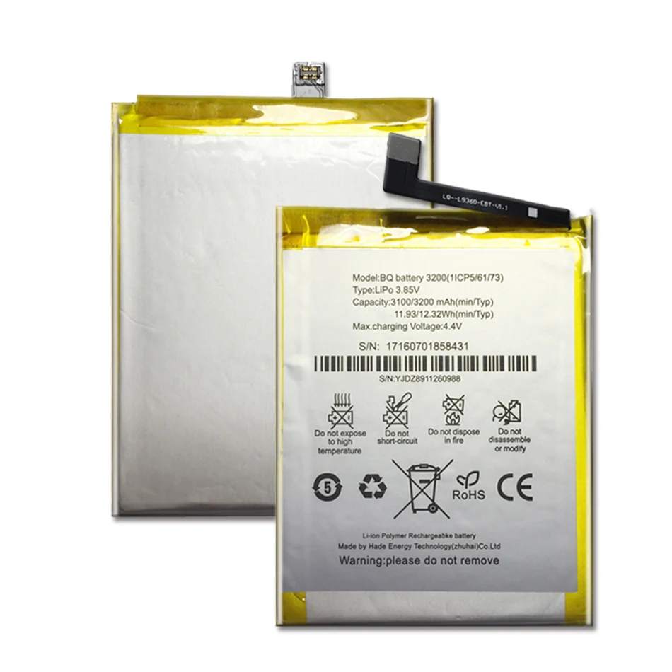 Новинка 3200mAh аккумулятор BQ 3200 Сменный аккумулятор для BQ Aquaris X5 Plus X5plus батареи для мобильных телефонов