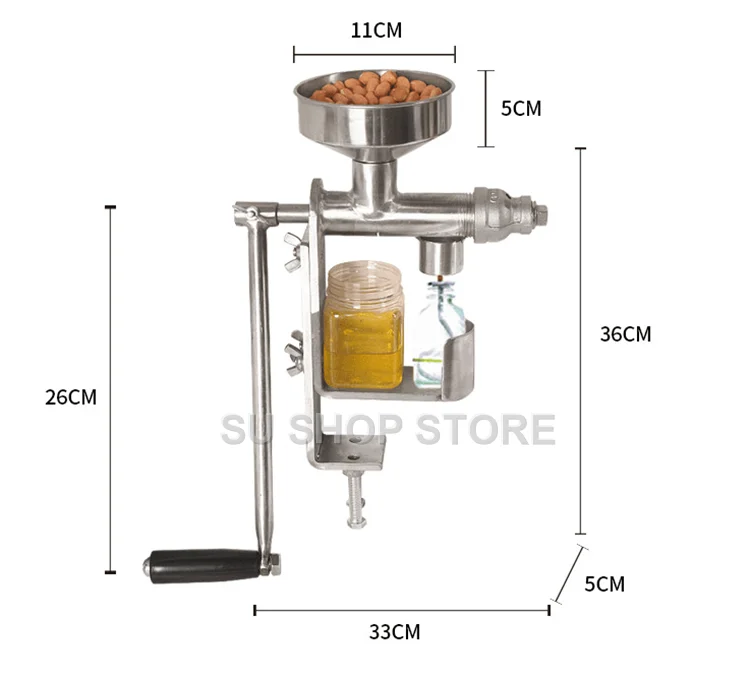 Ручной пресс для масла, бытовой экстрактор для масла, арахисовые орехи, семена, пресс для масла