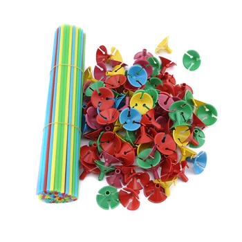 

100PCS/Lot Party Festival Wedding Appliance Plastic Balloon Holder Wedding Layout Tools Sticks And Cups Family Decoration