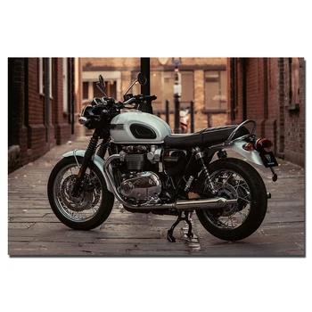 

Canvas Prints Posters 2019 triumph Bonneville T120 Diamond Motorcycles Painting Decoration For Living Room