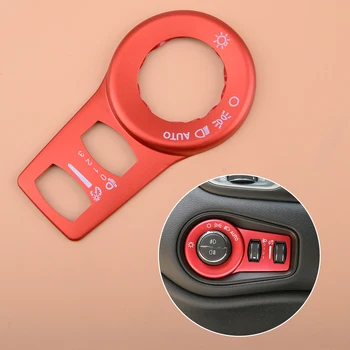 

CITALL New Car Red Head Light Switch Button Cover Trim Fit for Jeep Cherokee 2014 2015 2016 2017 2018 2019