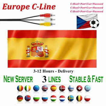 

Equipo Europeo compatible Cccam España Polonia Portugal Alemania 2 años DVB-S2 receptor de satélite gtmedia v8 nova 3/6 líneas