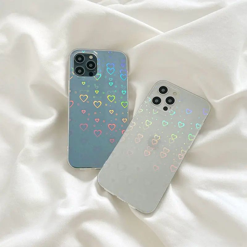 Чехол-накладка USLION для iPhone 11 12 13 Pro Max 7 8 Plus X XR XS XSmax прозрачный светоотражающий |