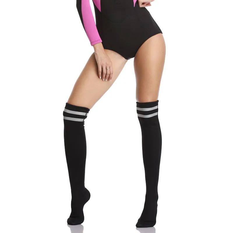 

Diving Booties Women's Hose 2mm over-the-Knee Socks Leg Warm Autumn Winter Swimming Deep Dive Free Latent Anti-Coral Anti-slip T