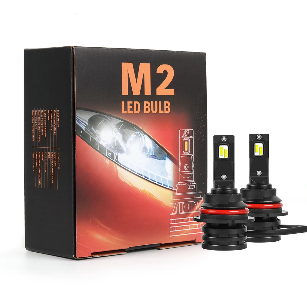 

Britgenrl 2pc/set M2 Car Light Led H1 H3 H7 9005 9006 H13 Waterproof IP67 Single Light 30W 4800LM Fog Light 6000K Car LED Bulb