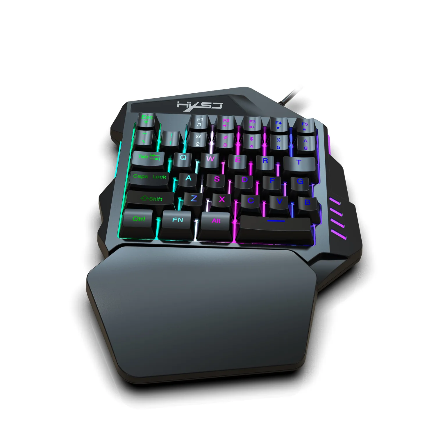 Free Wolf V100 Одноручная клавиатура трон левая рука машинное оборудование Handfeel игровая клавиатура Amazon EBay пересечение границы